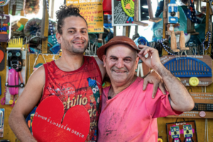 Mestre Getúlio Damado e seu filho. Foto: